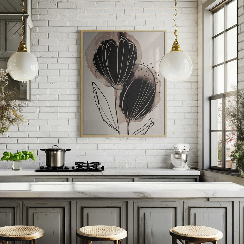 Ink Blossom Duo Poster
