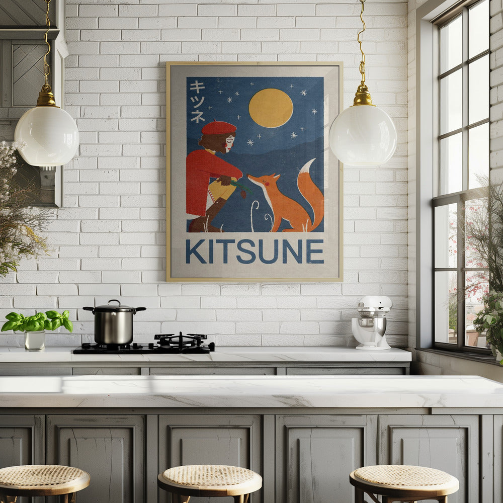 Kitsune Fox Poster