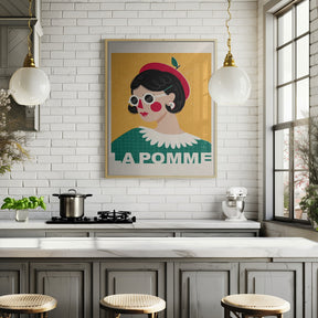 La Pomme French Fashion Portrait Poster