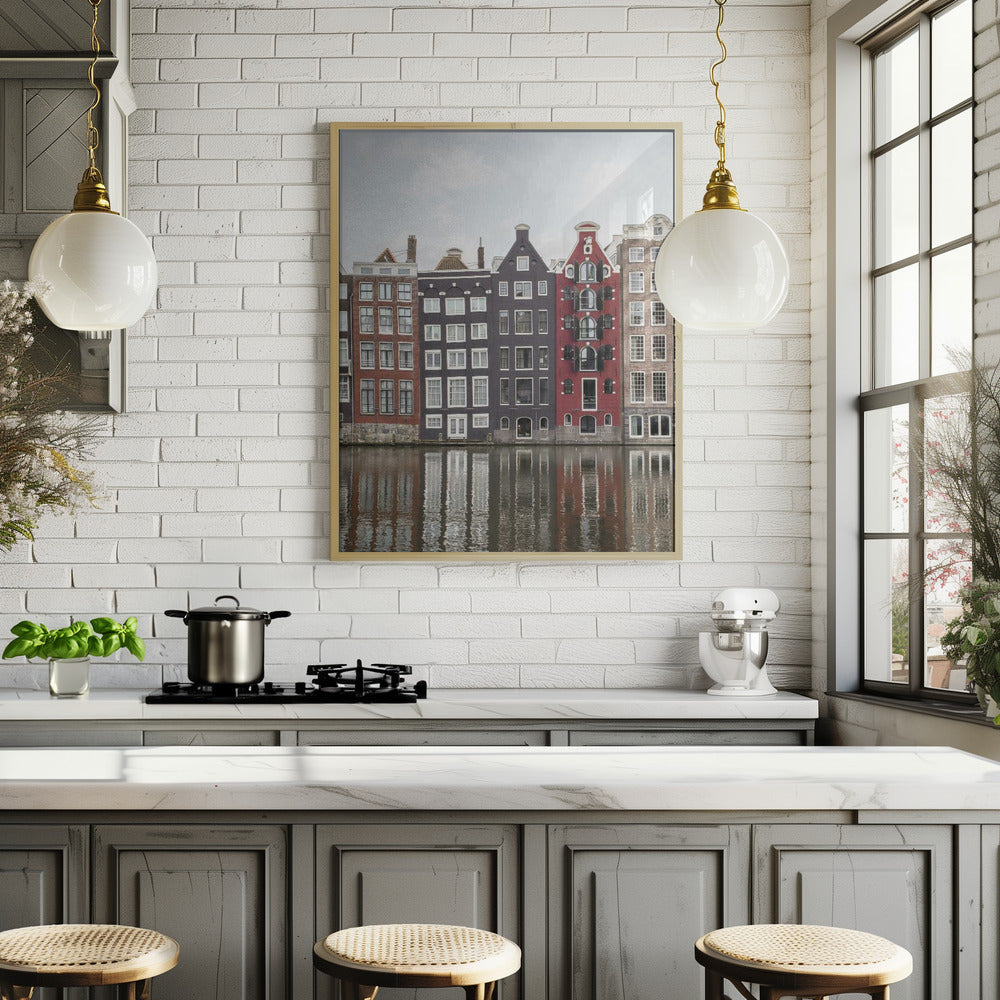 Canal Houses of Amsterdam Poster