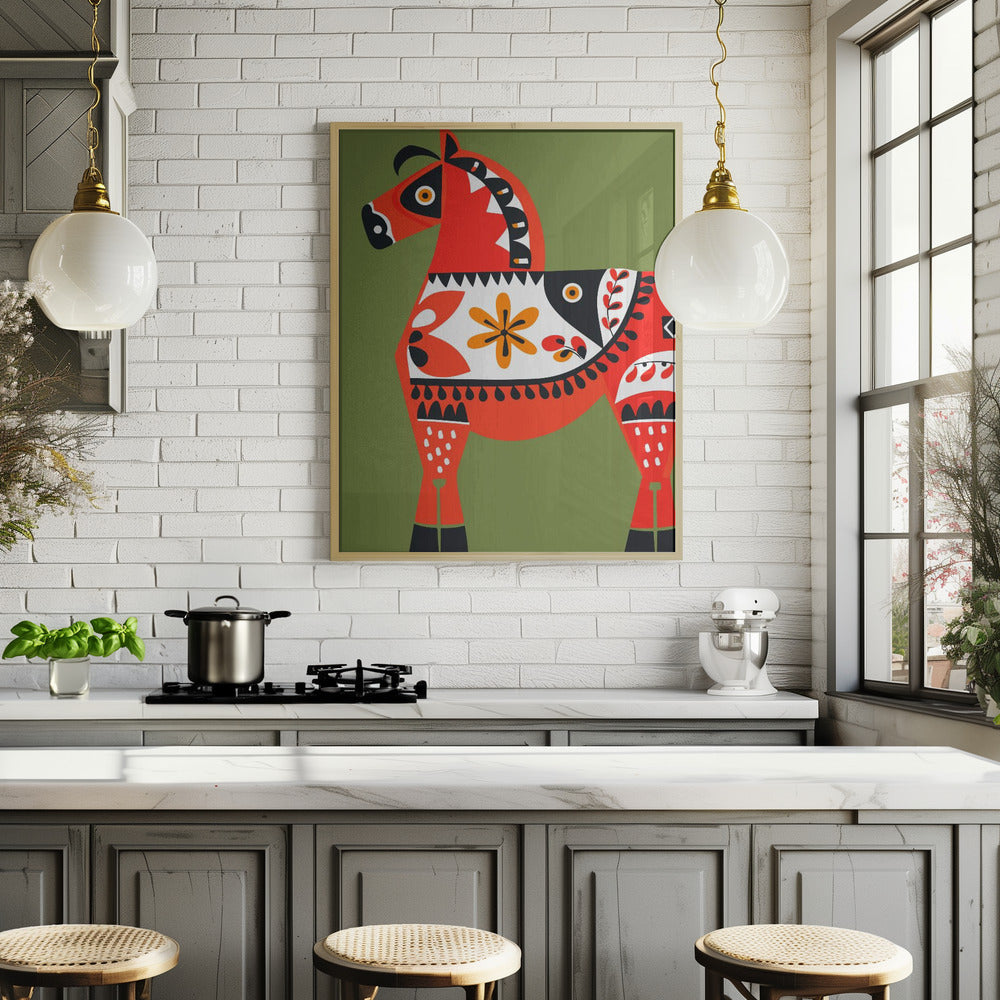 Alternative Dala Horse Poster