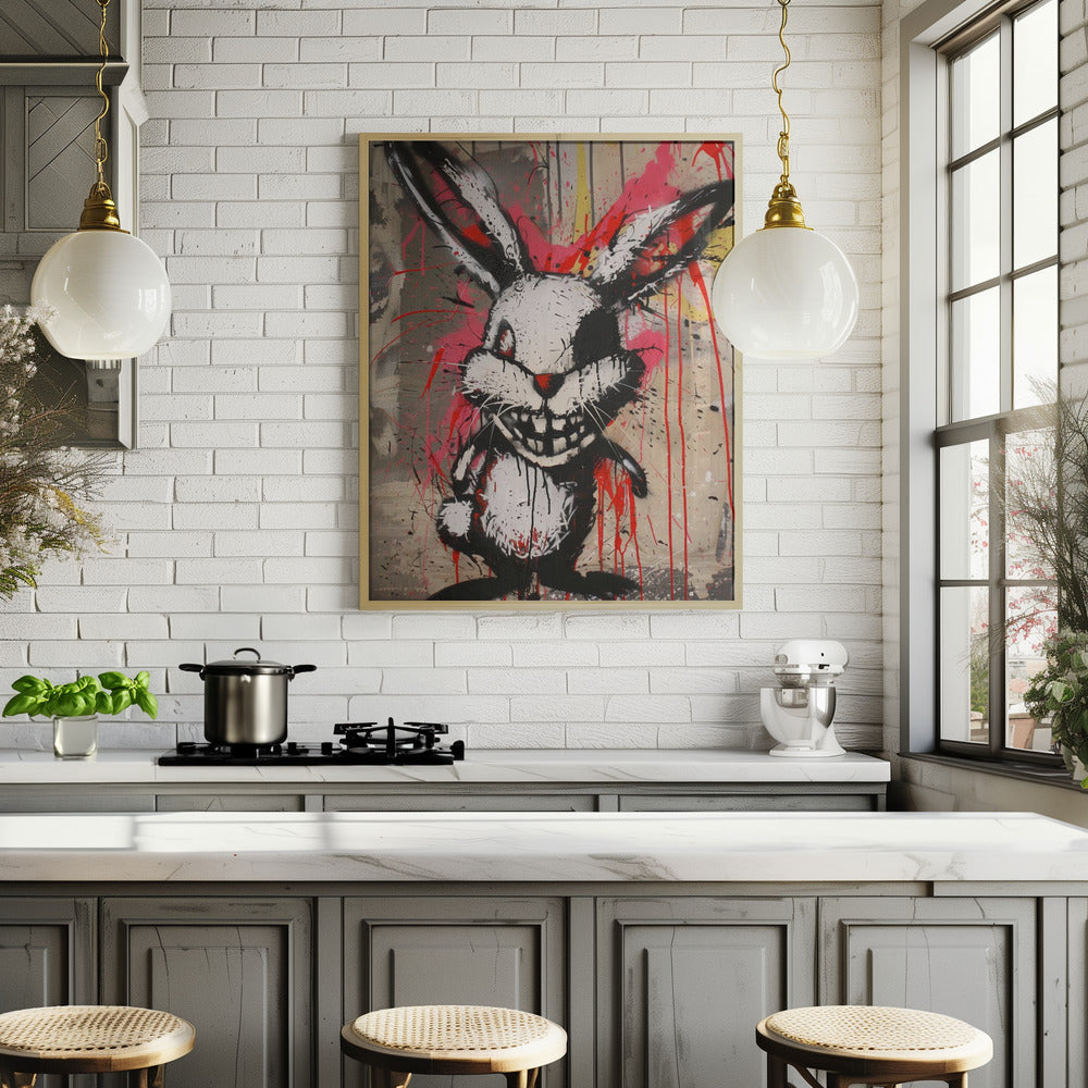 Scary Bunny Poster