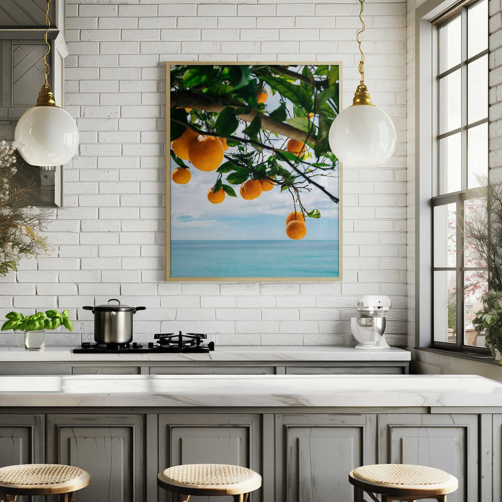 Amalfi Coast Oranges IV Poster