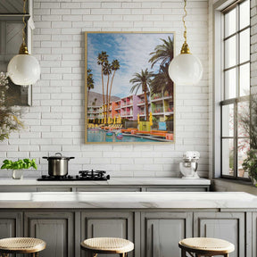 Palm Springs Pool Day VII Poster