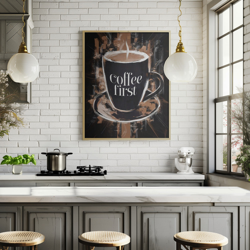 Coffee First Poster