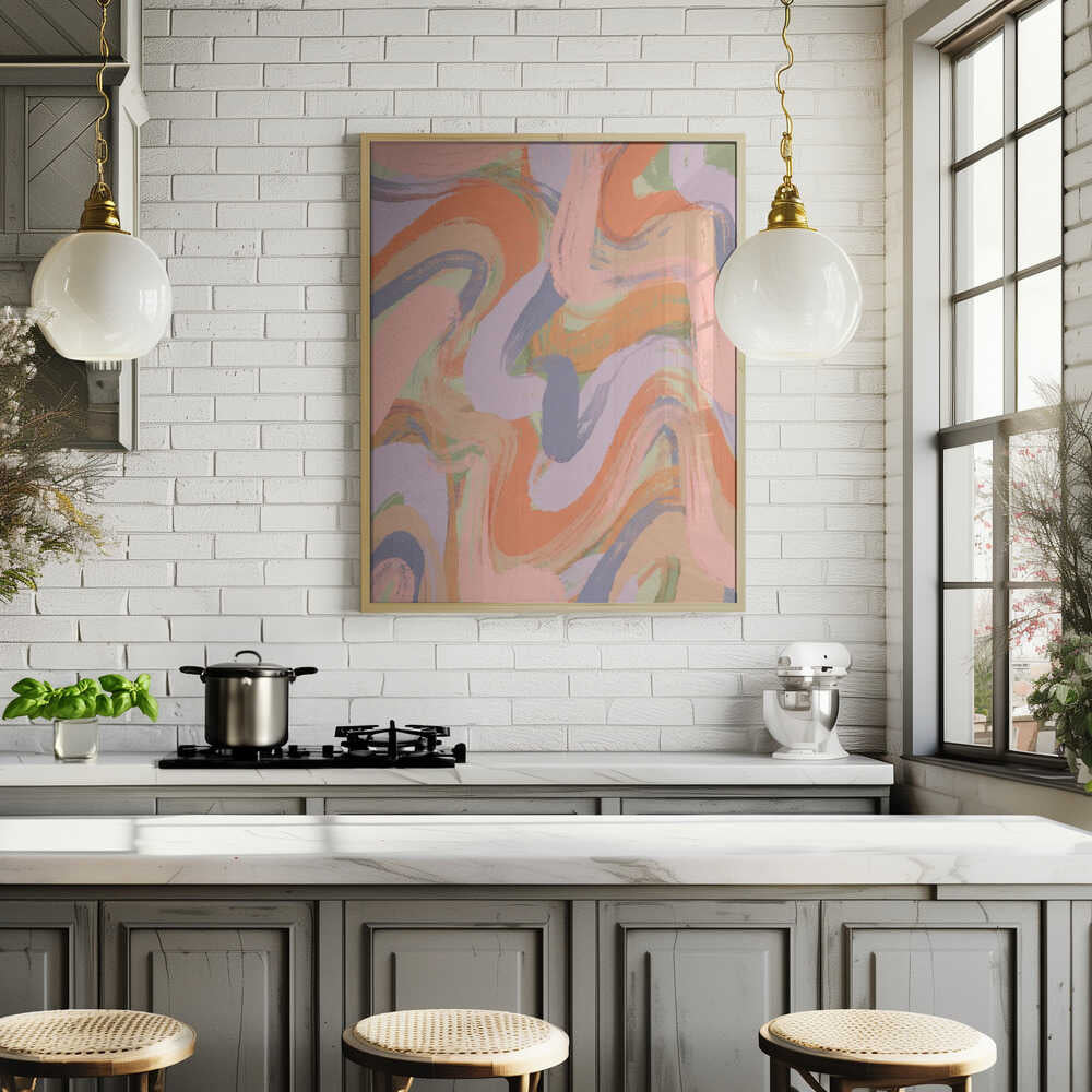 Swirling Hues Poster