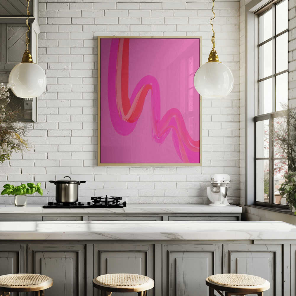 Neon Waves Poster
