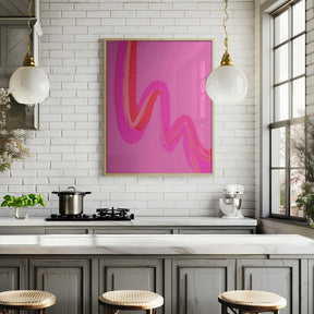 Neon Waves Poster