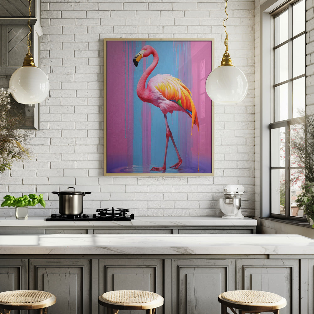 Flamingo Pop Art Poster