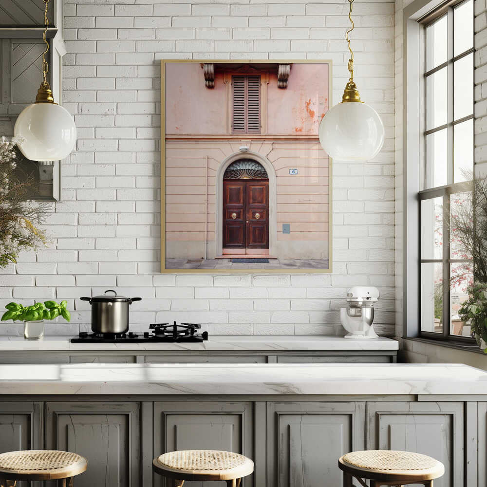 Bologna in Pink | Italy travel photography Poster