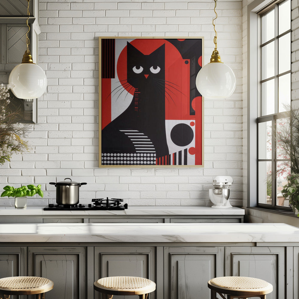 The Abstract Cat Poster