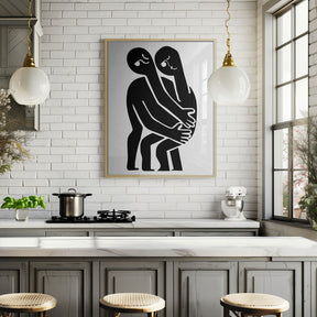 Abstract Hug No 1 Poster