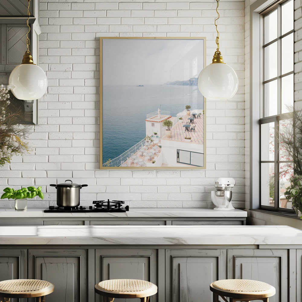 Terrace at the Amalfi Coast Poster