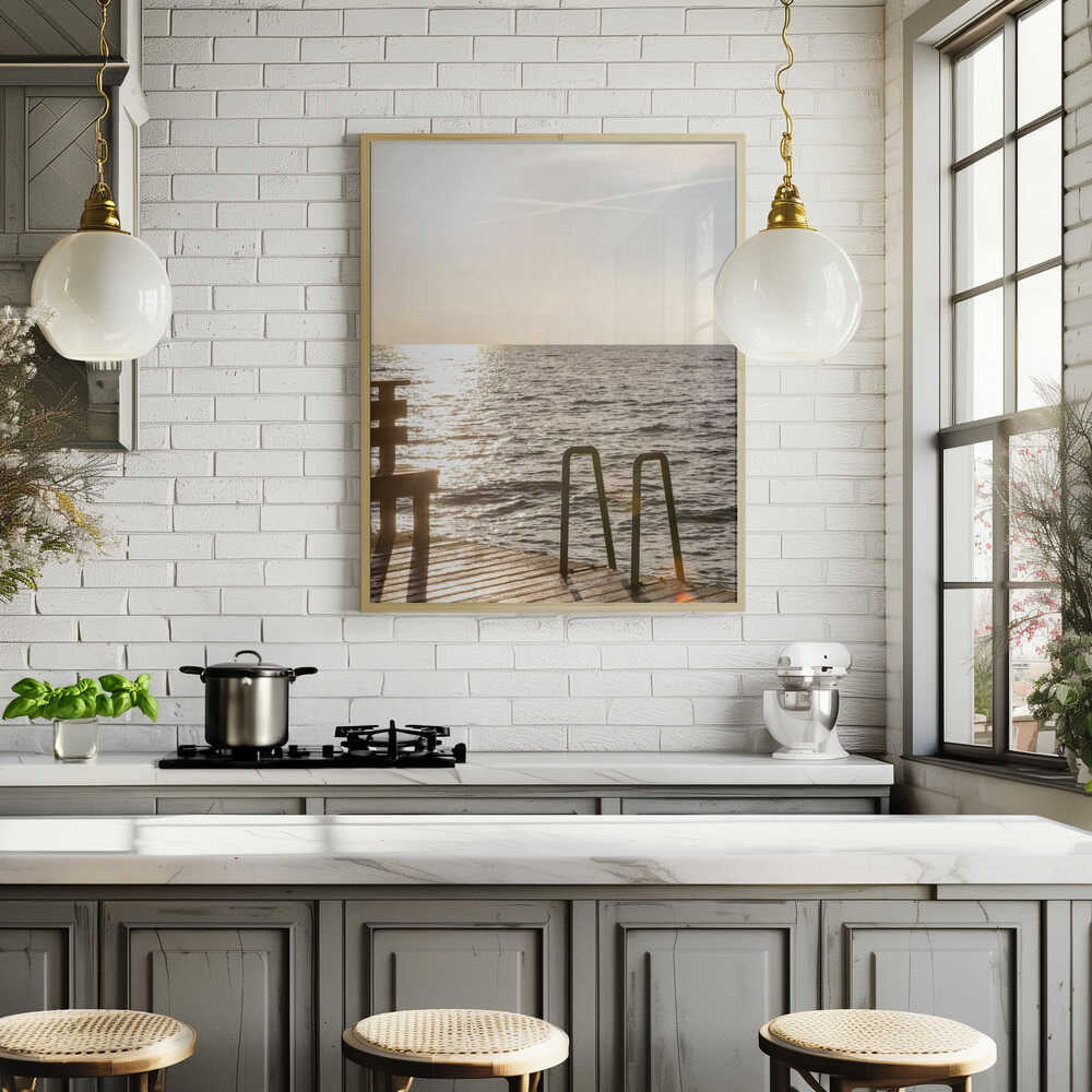 Summer Morning Swim Poster