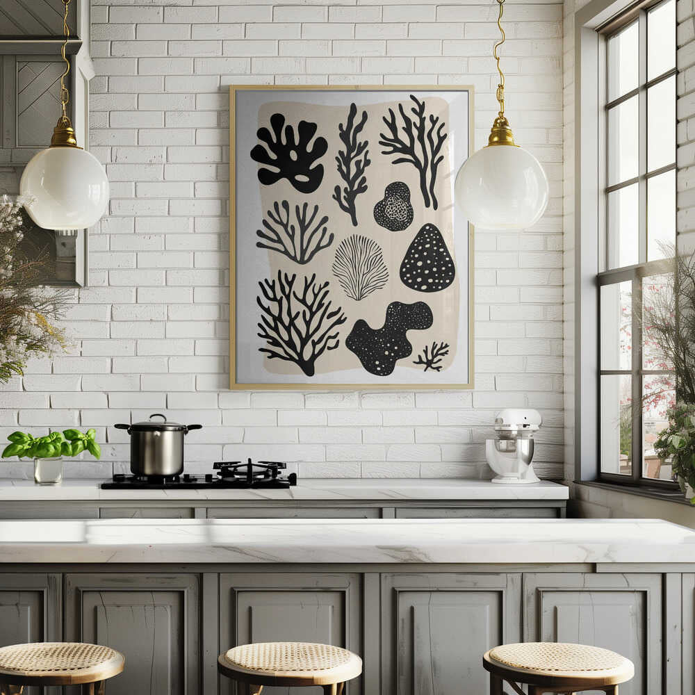 Ocean Shapes Poster