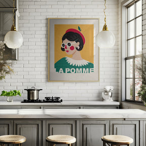 La Pomme French Fashion Portrait Poster