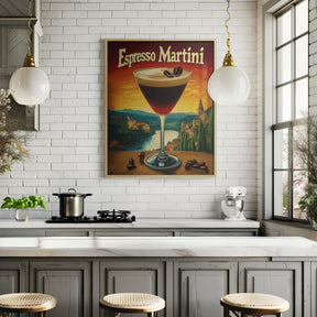 Espresso Martini Vintage Poster