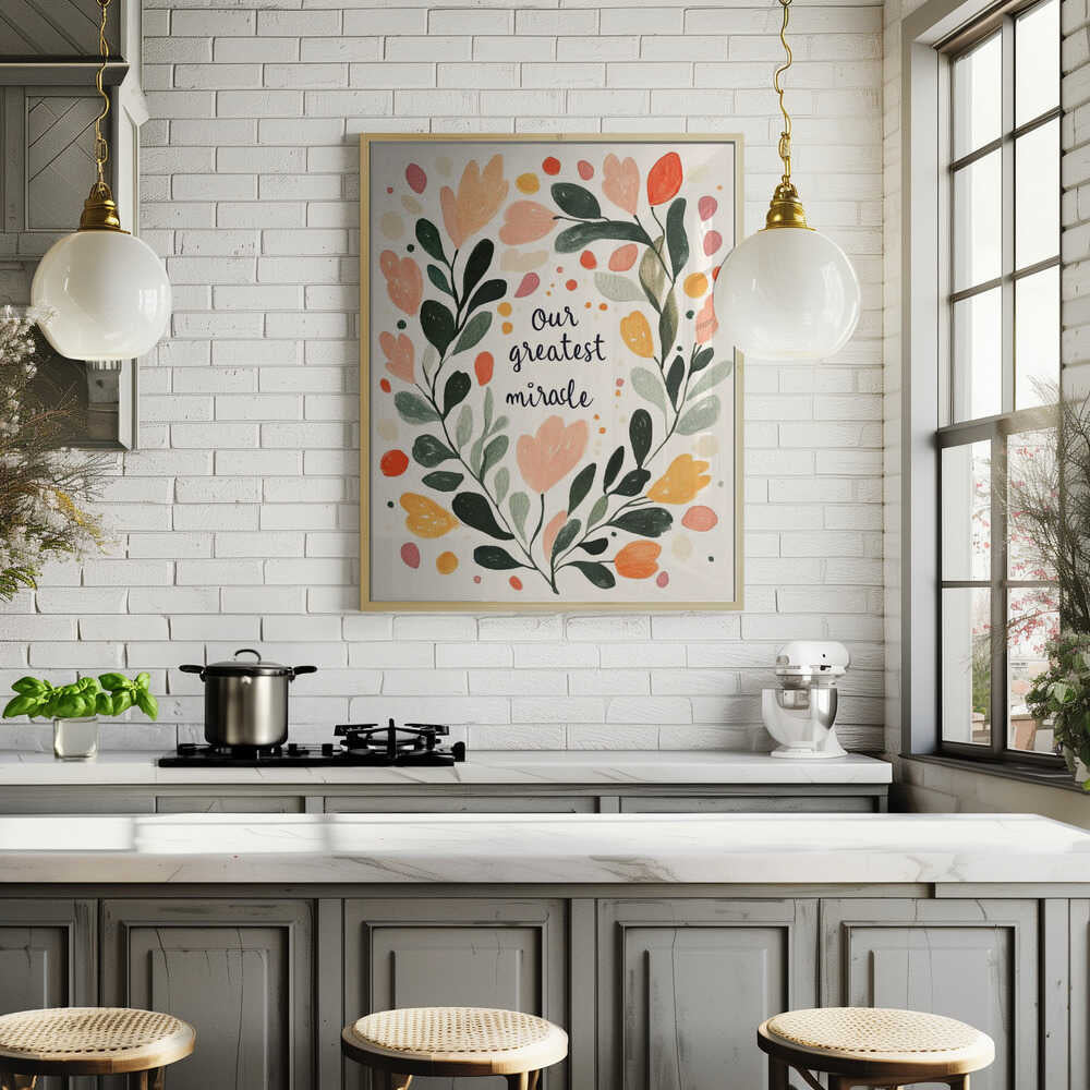 Floral Embrace Poster