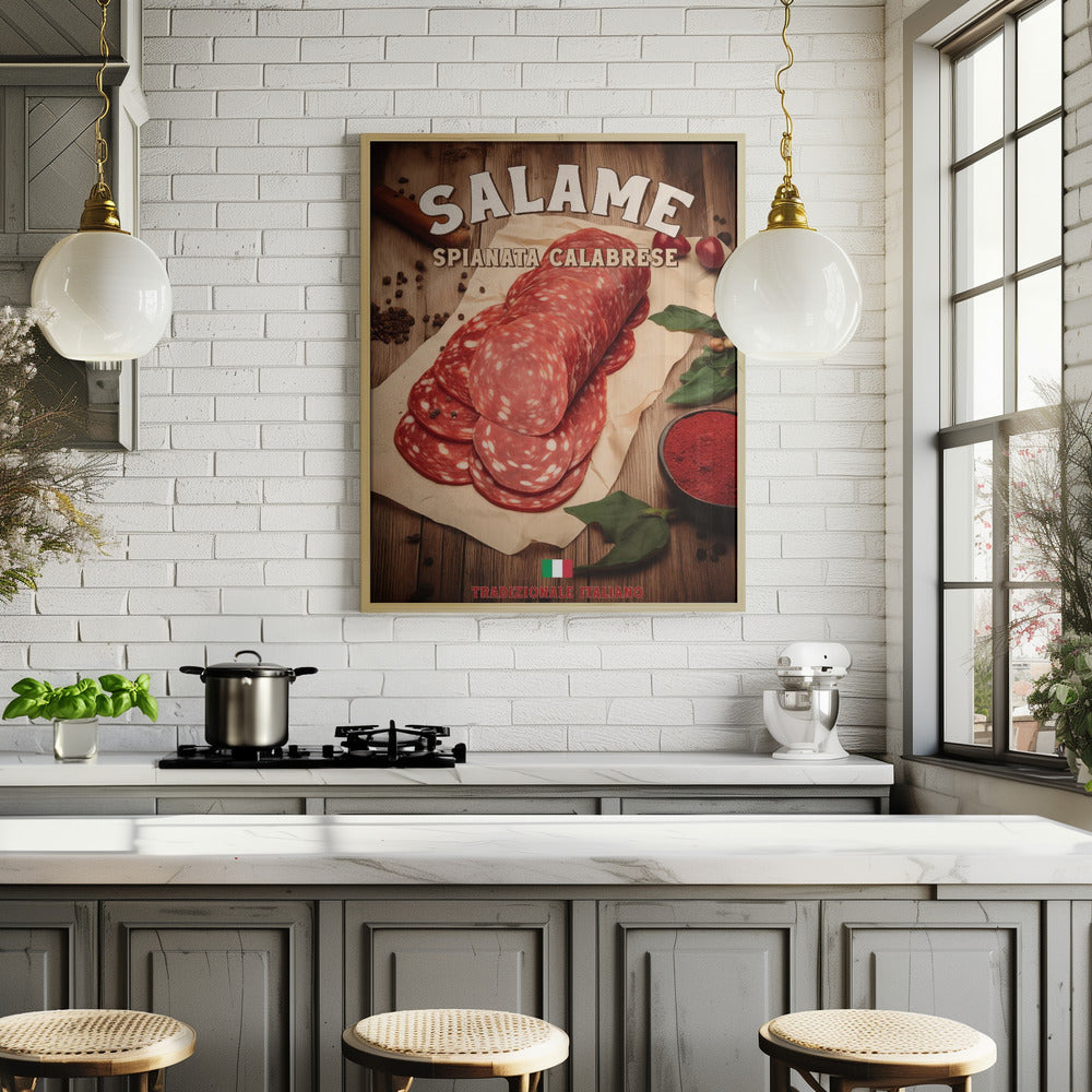 Salame Spianata Calabrese Poster