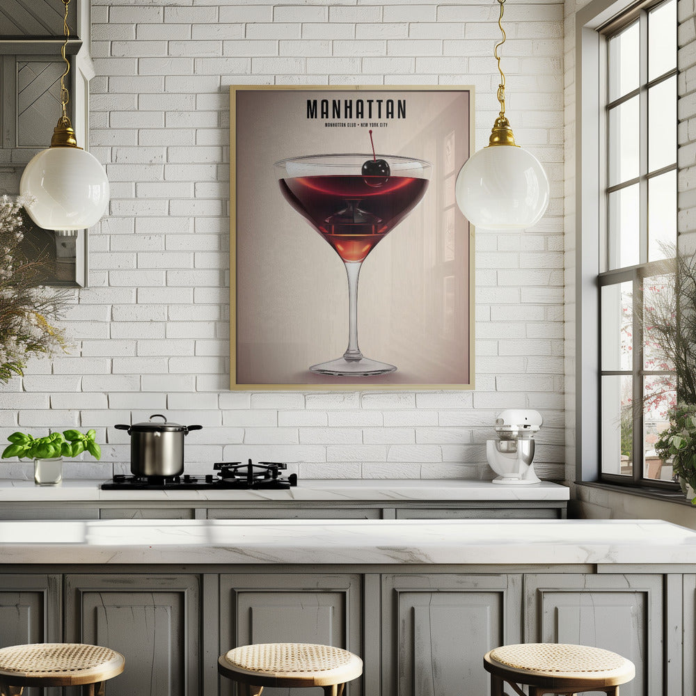 Manhattan Cocktail Poster