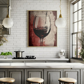 Red Red Wine No 5 Poster