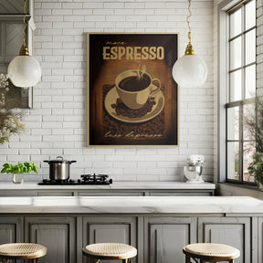 More Espresso   Less Depresso Poster