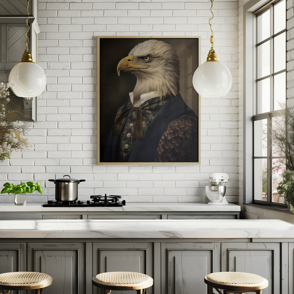 Bald Eagle Portrait Poster