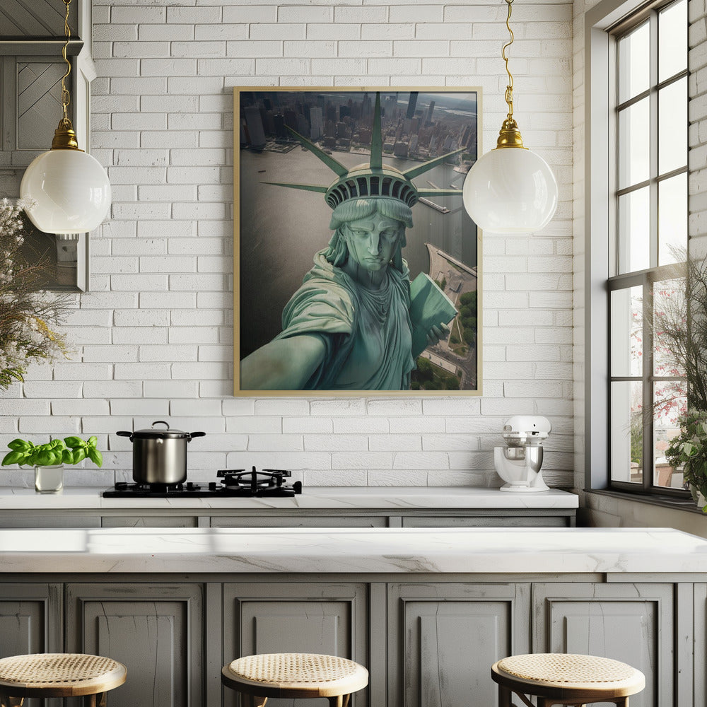 The Statue of Liberty Selfie Poster