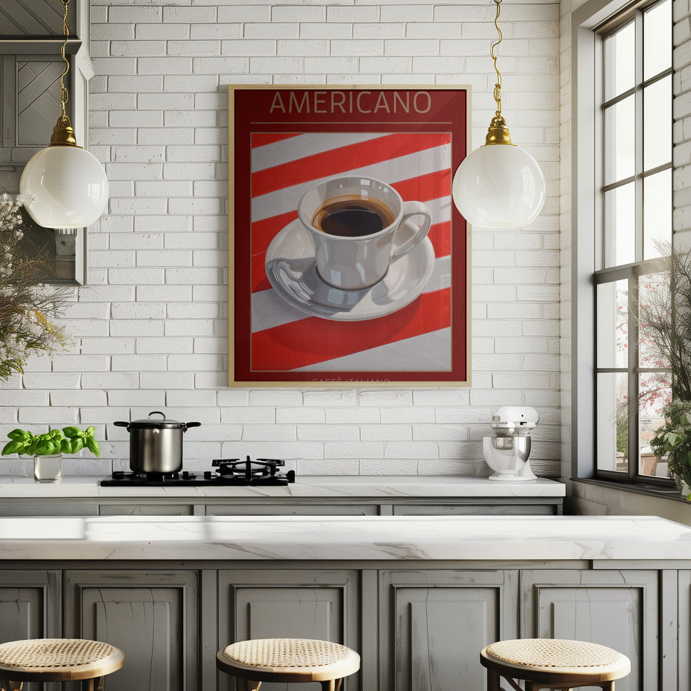 Americano Coffee Poster