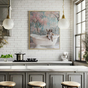 Bubbly Zebra Delight Poster