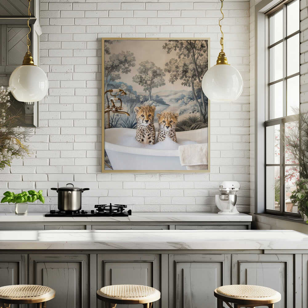 Cheetah Bath Time Duo Poster