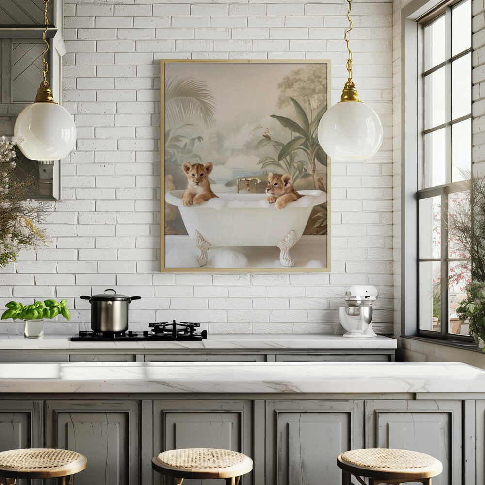 Jungle Lion Soak Poster