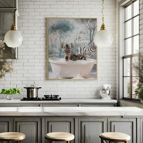 Striped Bubble Joy Poster
