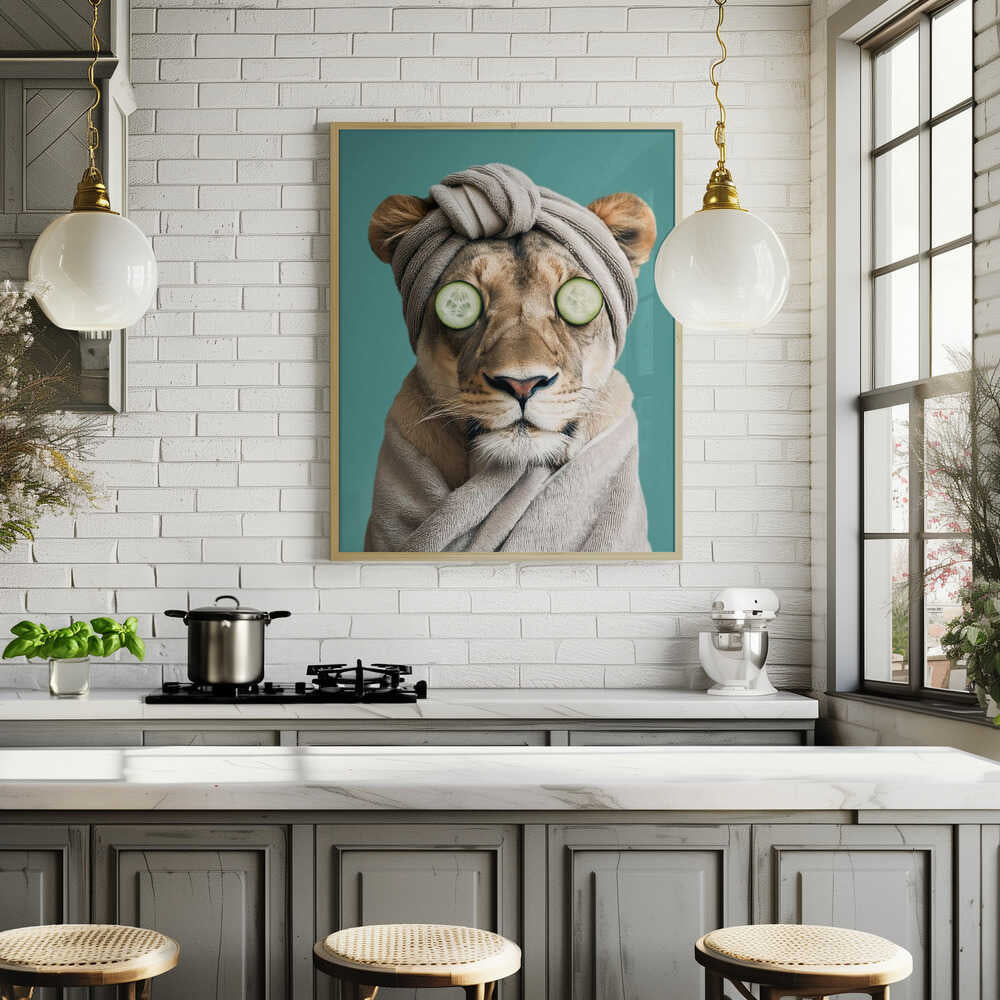 Luxury Lioness Poster