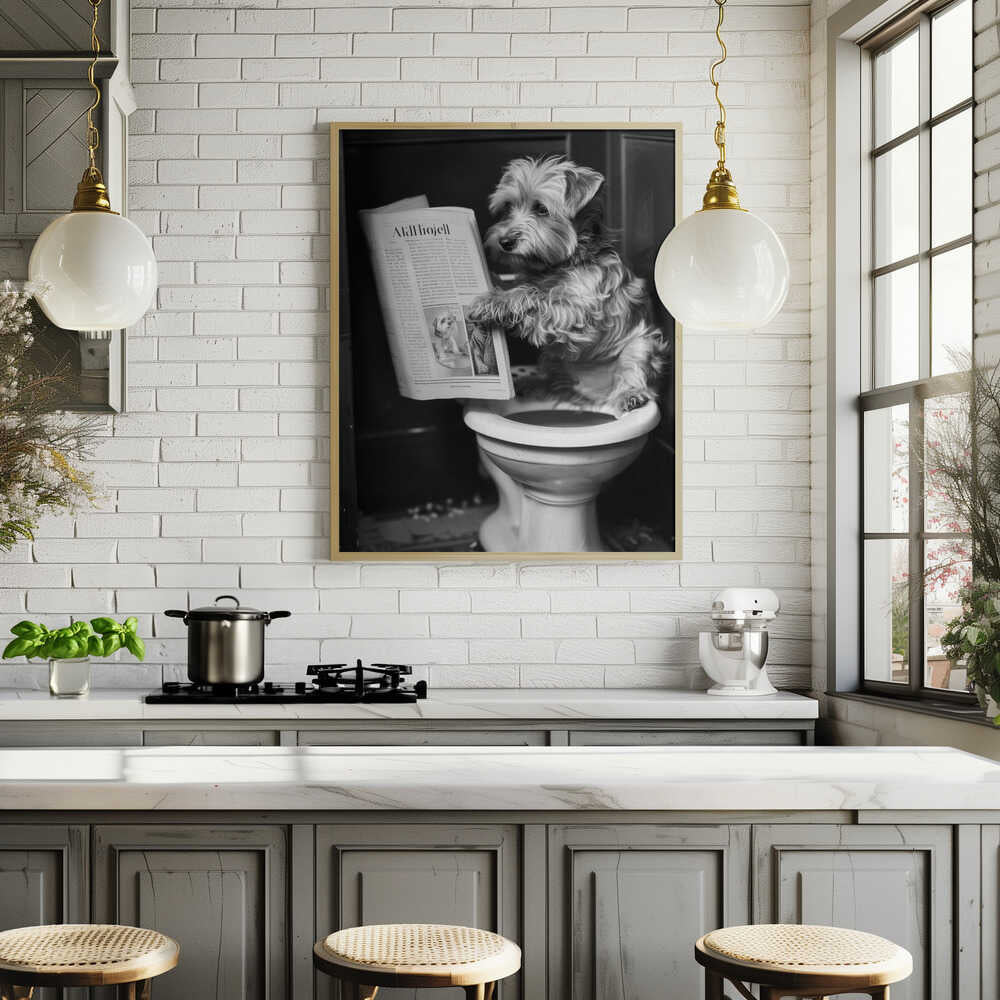 Doggy Doing A Doo Doo Poster
