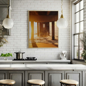 Golden Pier Pathway Poster