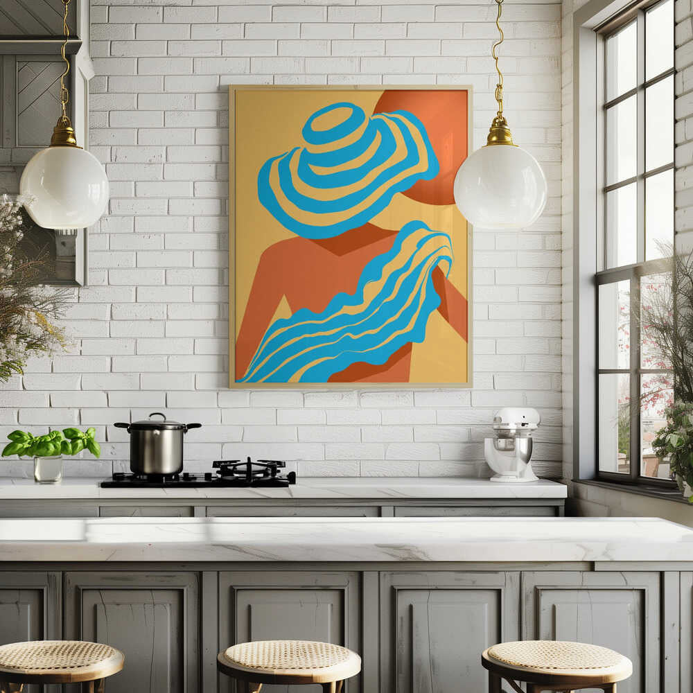 Sunlit Wavesstripe Poster