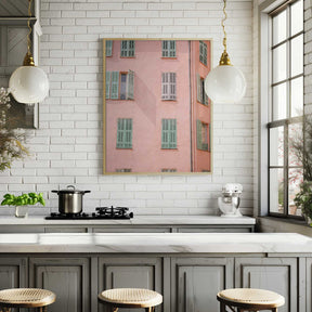 Pink Building Poster