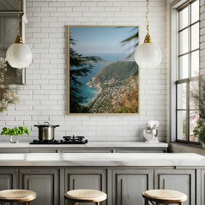 Green Hills And Turquoise Waters Poster