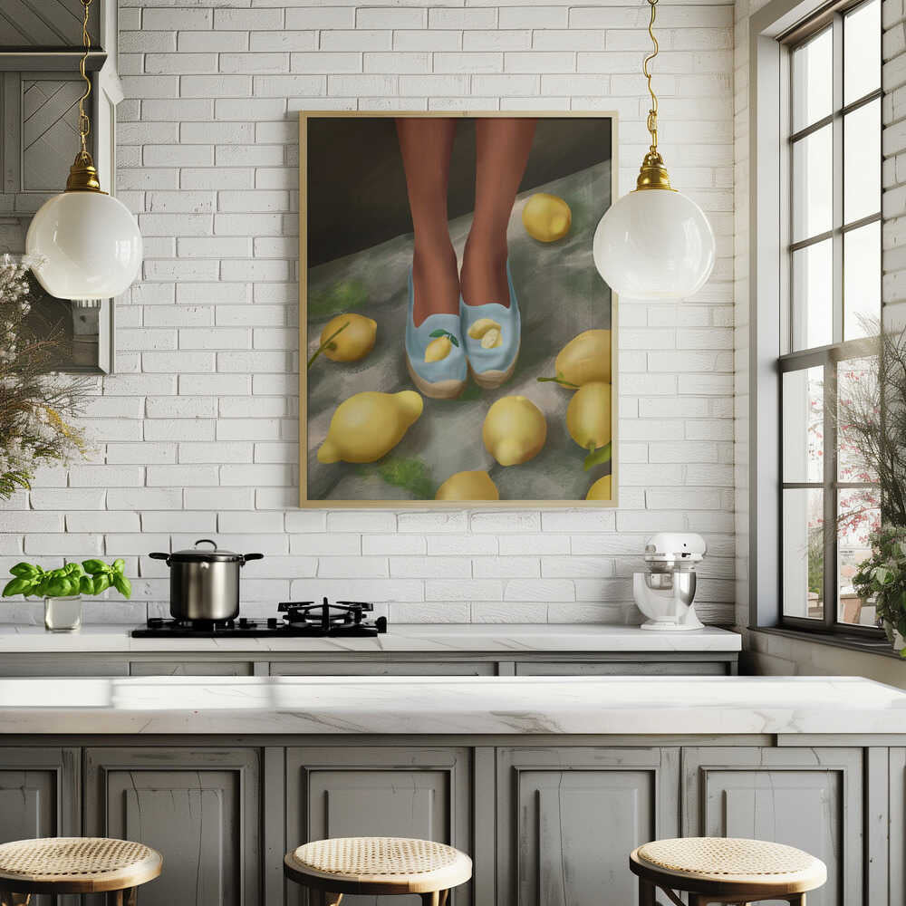 Lemon Steps Poster