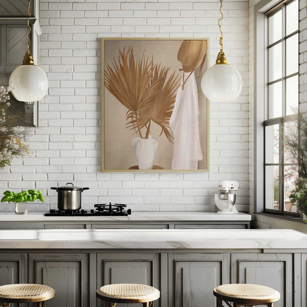 Palm Leaf Decoration Poster