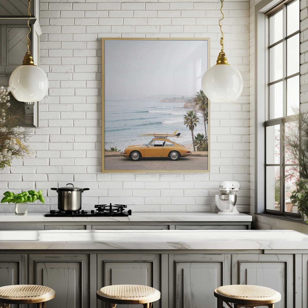 Porsche Coast Poster