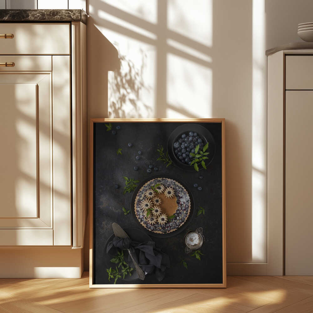 Blueberry frangipane tart Poster