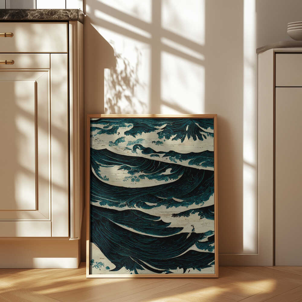 Turbulent Waves Poster