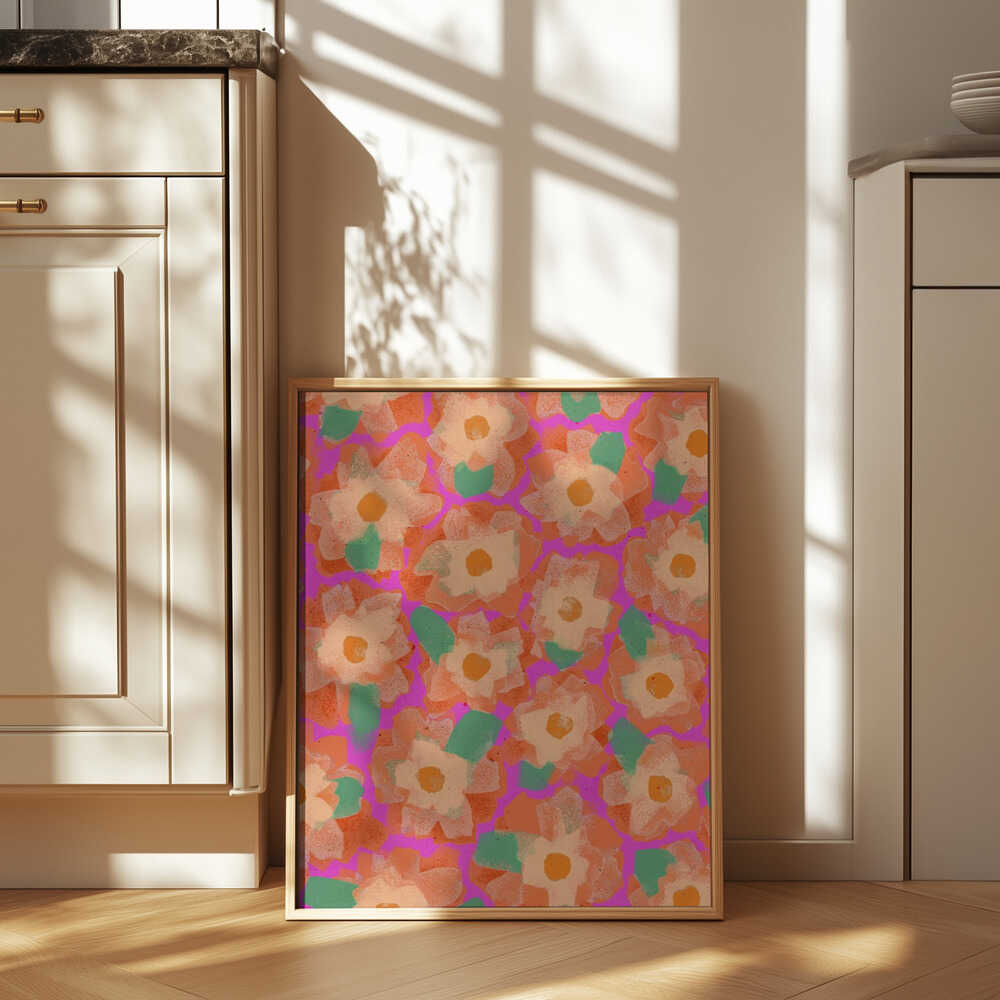 Vibrant Petal Dance Poster
