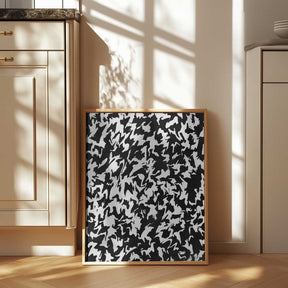 Monochrome Whirl Poster