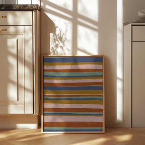 Earthy Stripes Flow Poster