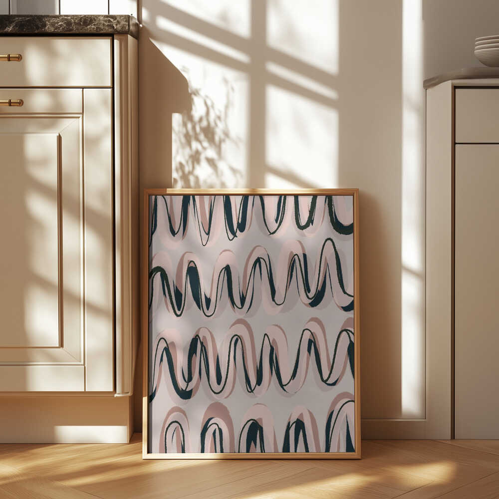 Rhythmic Waves Poster