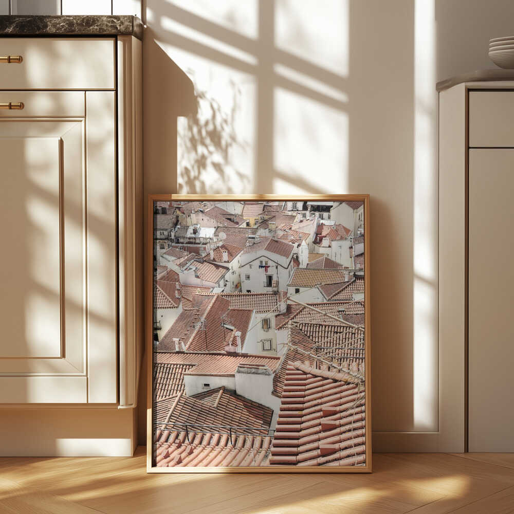 Red Tiled Rooftops Poster