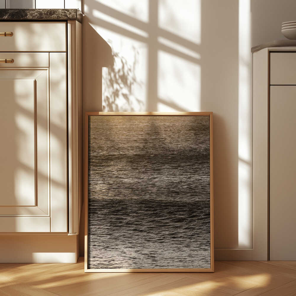 Golden Tide Ripples Poster